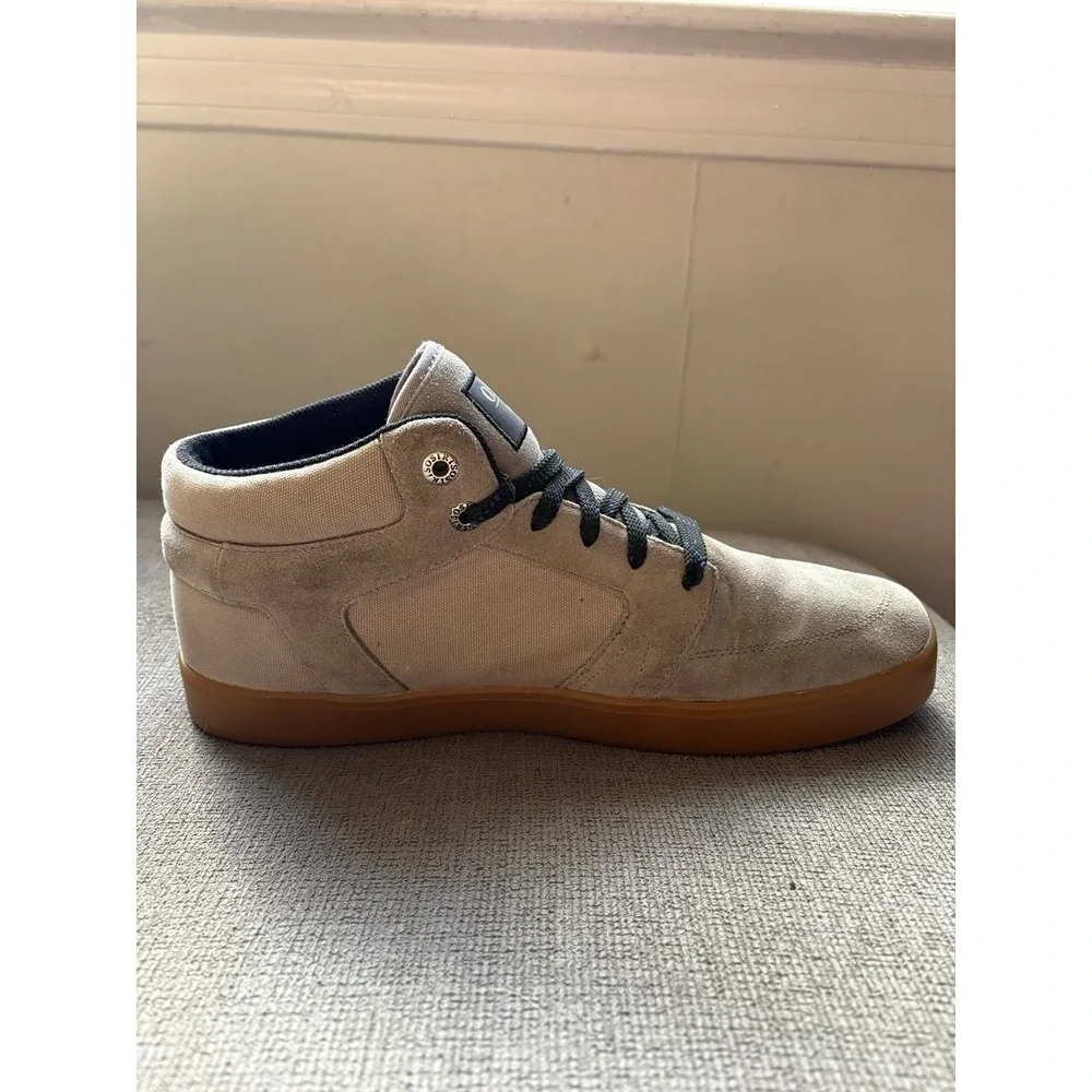 OSIRIS Skate Shoes Helix Men's Size 13 High Top Beige Tan Canvas  Sneakers